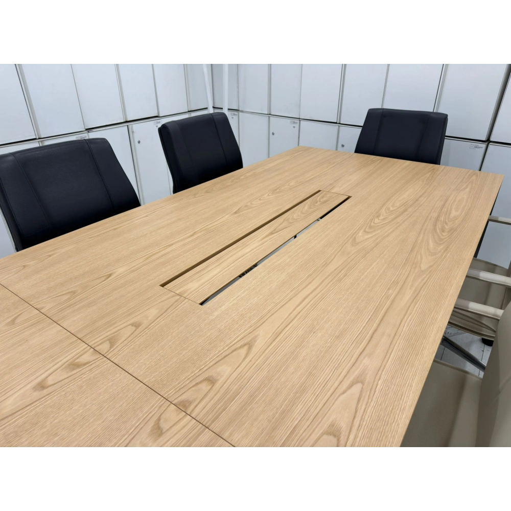 Nurus 8 Kişilik Meşe Kaplama Ofis Toplantı Masası