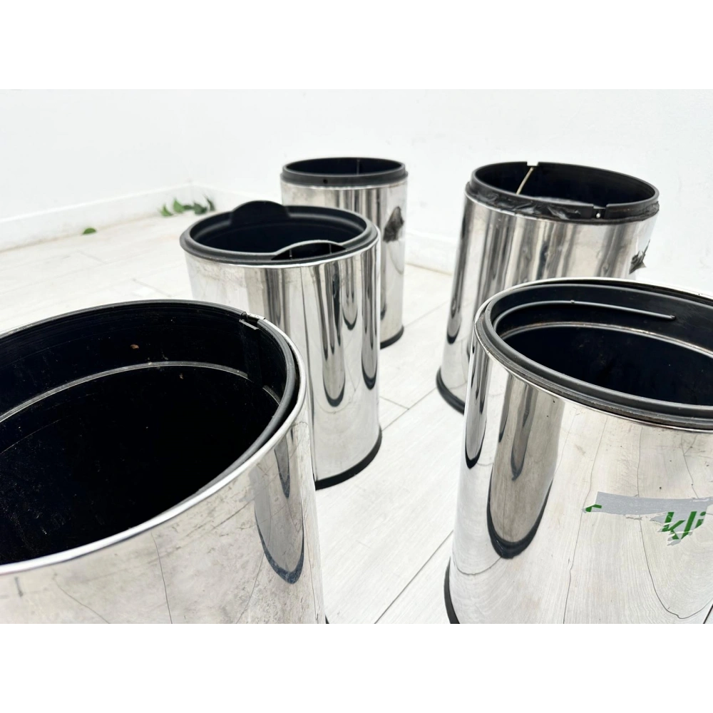 Arımetal Metal Çöp Kovası Paslanmaz Çöp Kovası
