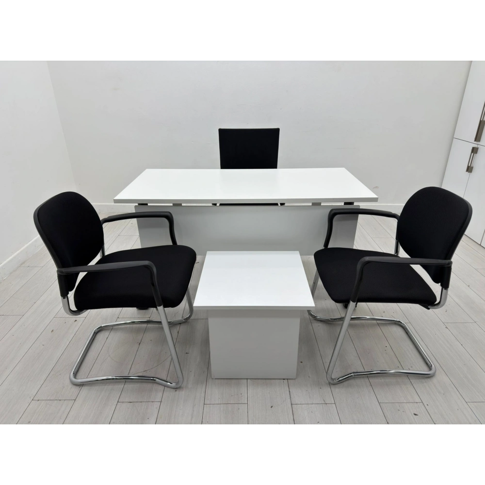 Beyaz Ofis Çalışma Masası Büro Çalışma Masası