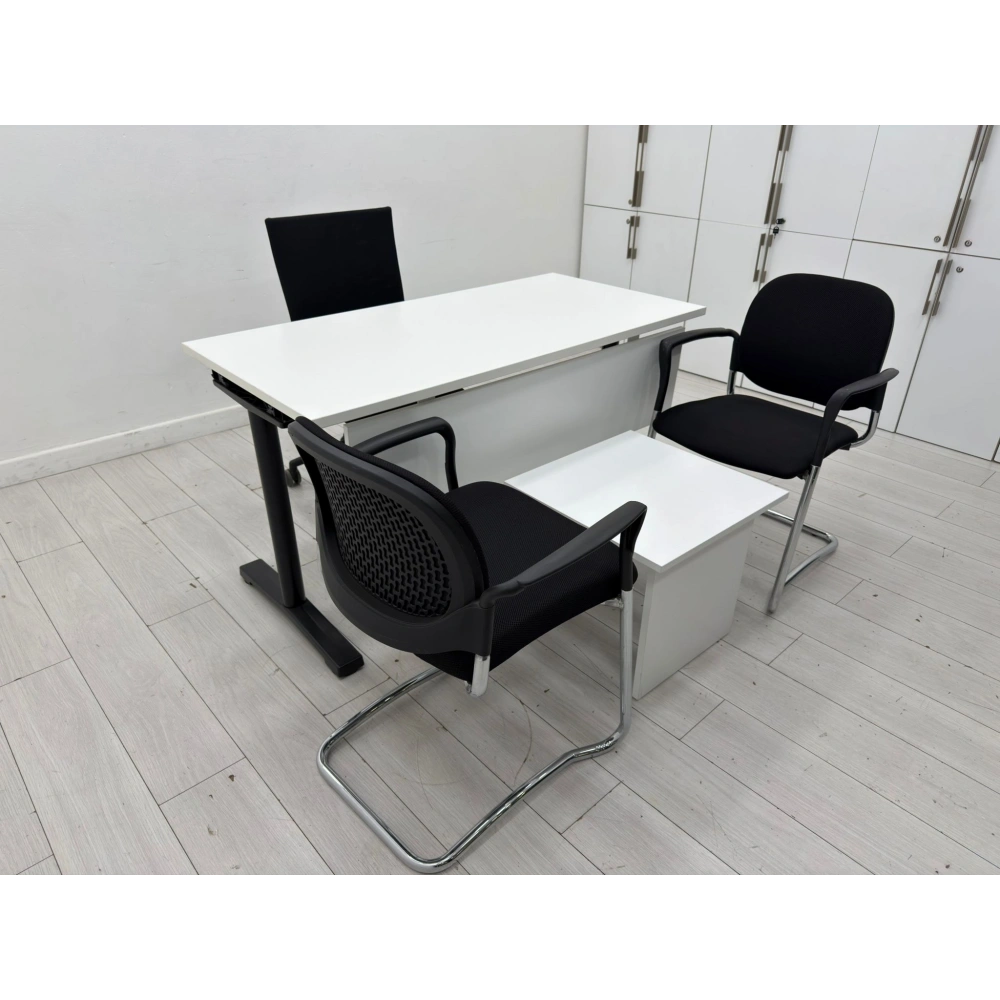 Beyaz Ofis Çalışma Masası Büro Çalışma Masası