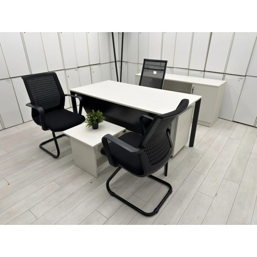 Beyaz Ofis Çalışma Masası Takımı - M4469