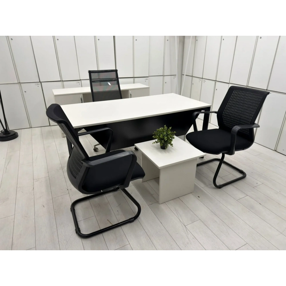 Beyaz Ofis Çalışma Masası Takımı - M4469