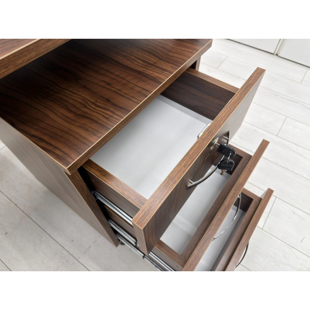 Ceviz Ofis Çalışma Masası Takımı