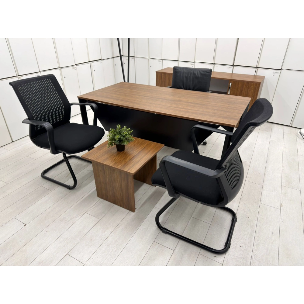 Ceviz Ofis Çalışma Masası Takımı (2 Yıl Garantili)