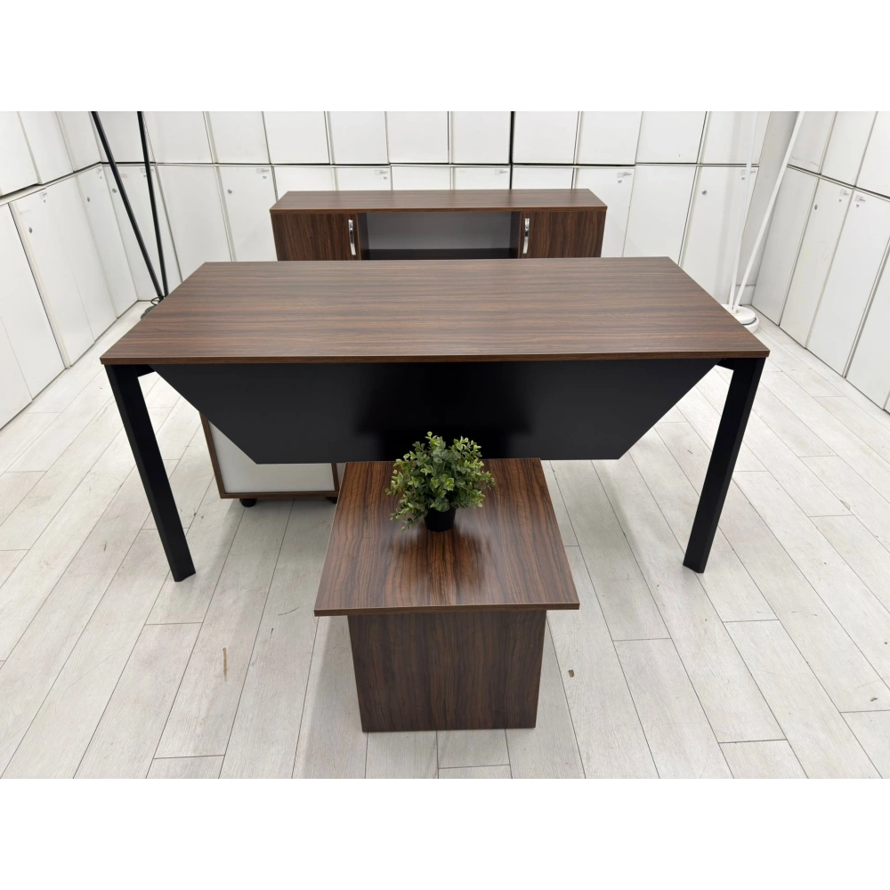 Ceviz Ofis Çalışma Masası Takımı