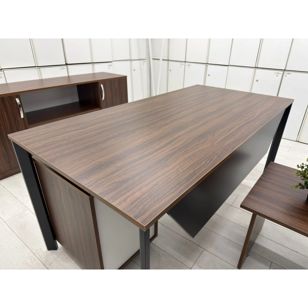 Ceviz Ofis Çalışma Masası Takımı