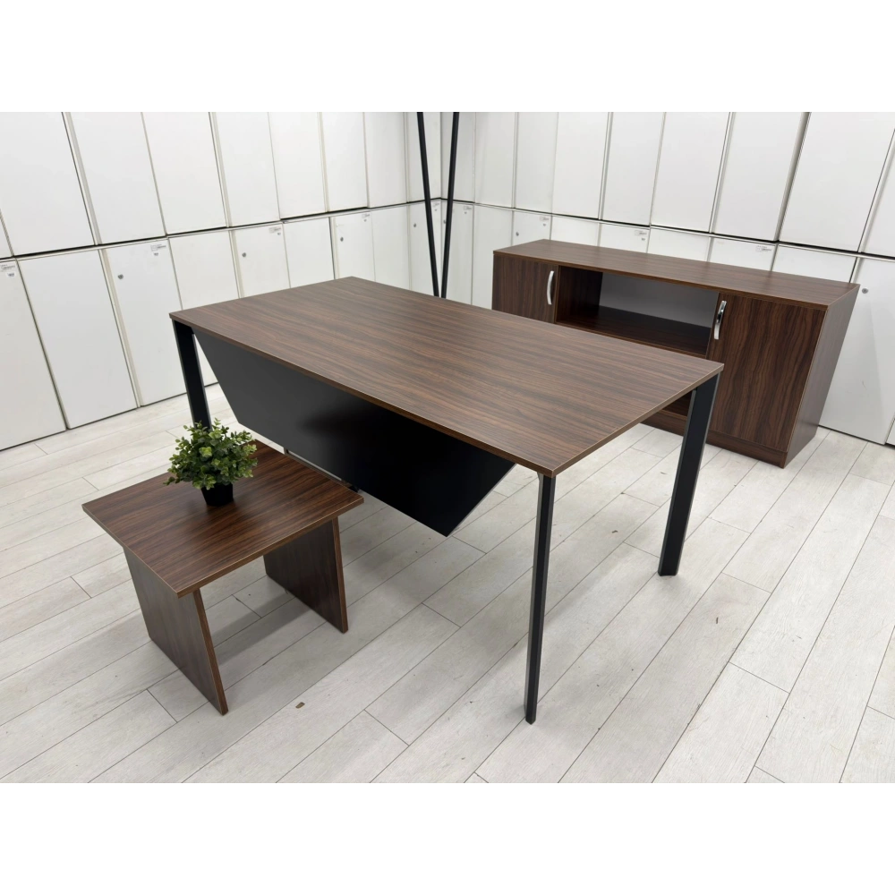 Ceviz Ofis Çalışma Masası Takımı