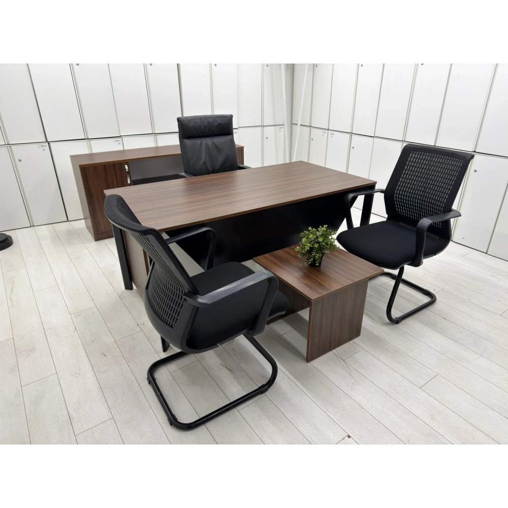 Ceviz Ofis Çalışma Masası Takımı