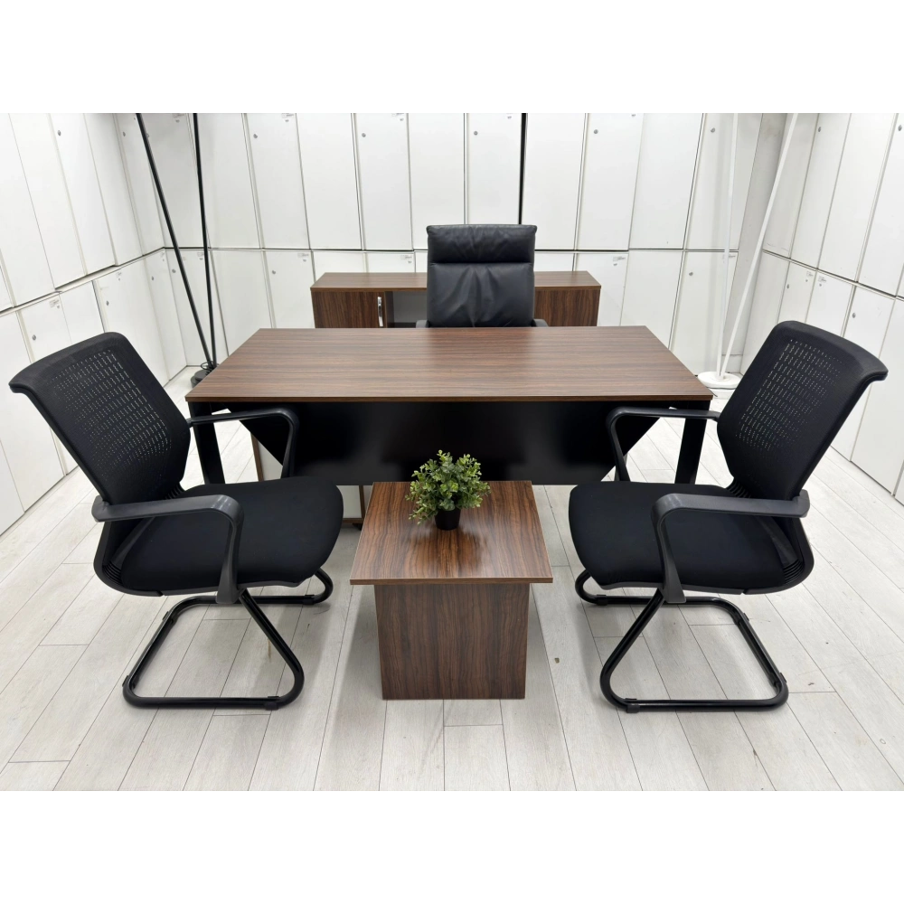 Ceviz Ofis Çalışma Masası Takımı