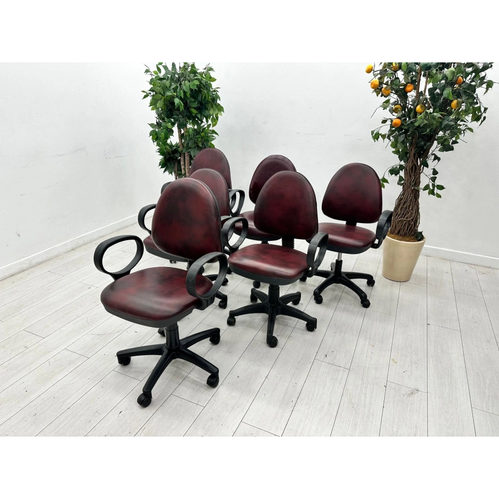 Çift Mekanizmalı Deri Çalışma Koltuğu