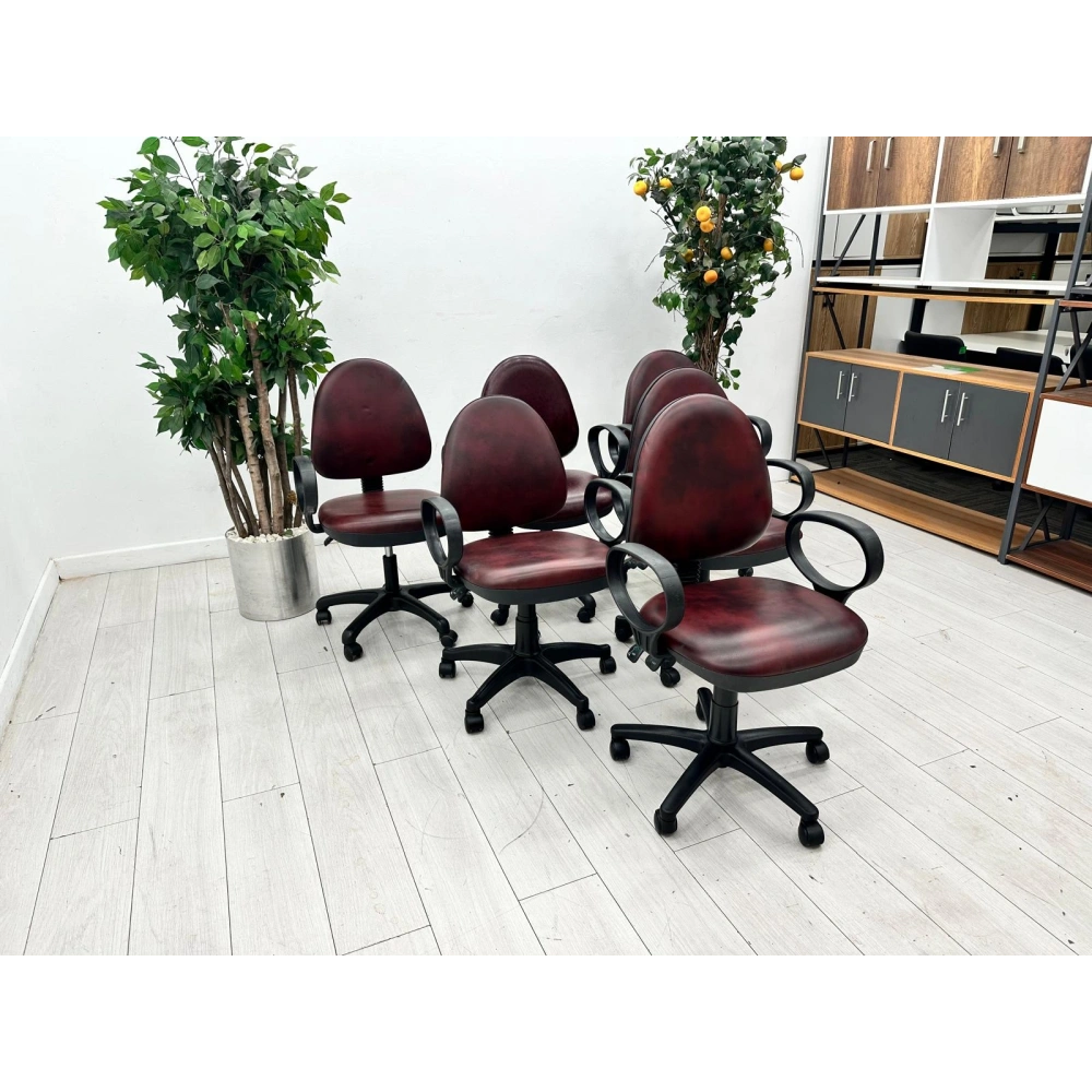 Çift Mekanizmalı Deri Çalışma Koltuğu