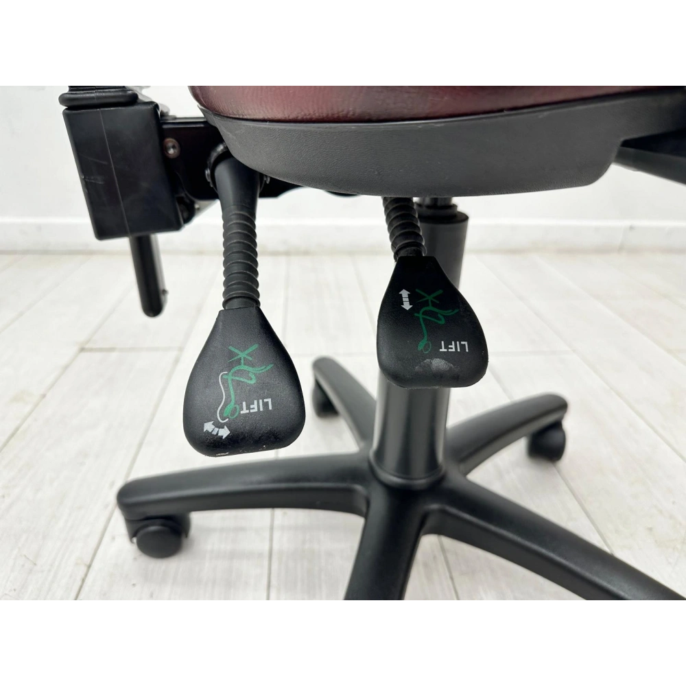 Çift Mekanizmalı Deri Çalışma Koltuğu