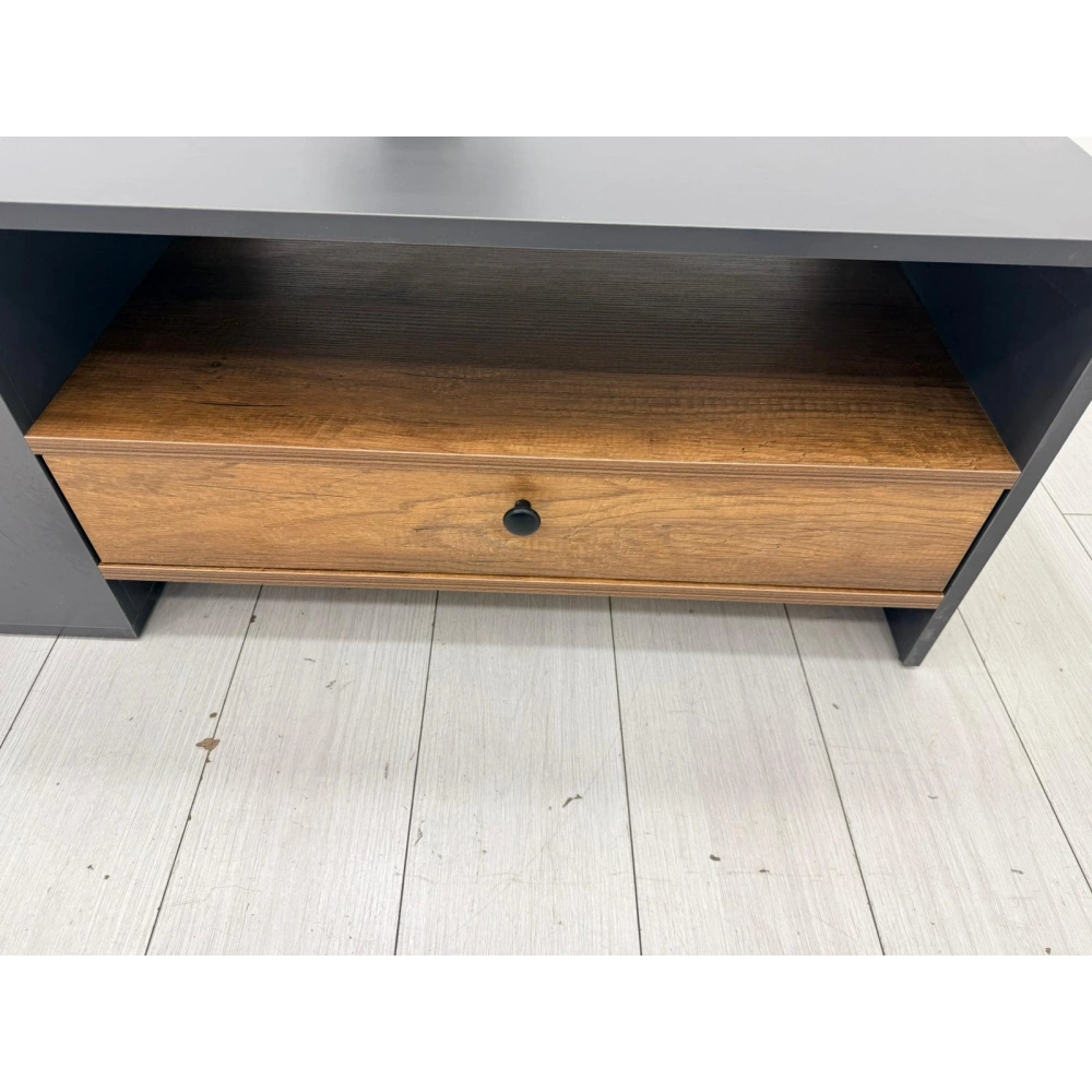 Dekoratif Çekmeceli Antrasit Orta Sehpa 110*60*45