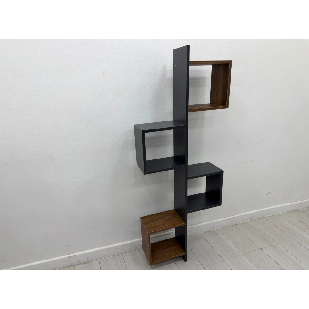 Dekoratif Kitaplık Duvar Rafı Aksesuarlık Duvar Raf