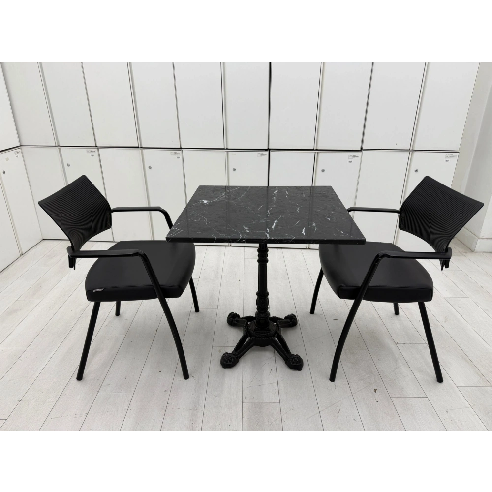 Demir Ayaklı Gerçek Mermer Orta Sehpa