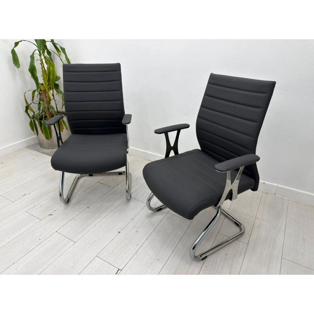 Deri Büro Bekleme Koltuğu Misafir Bekleme Koltuğu