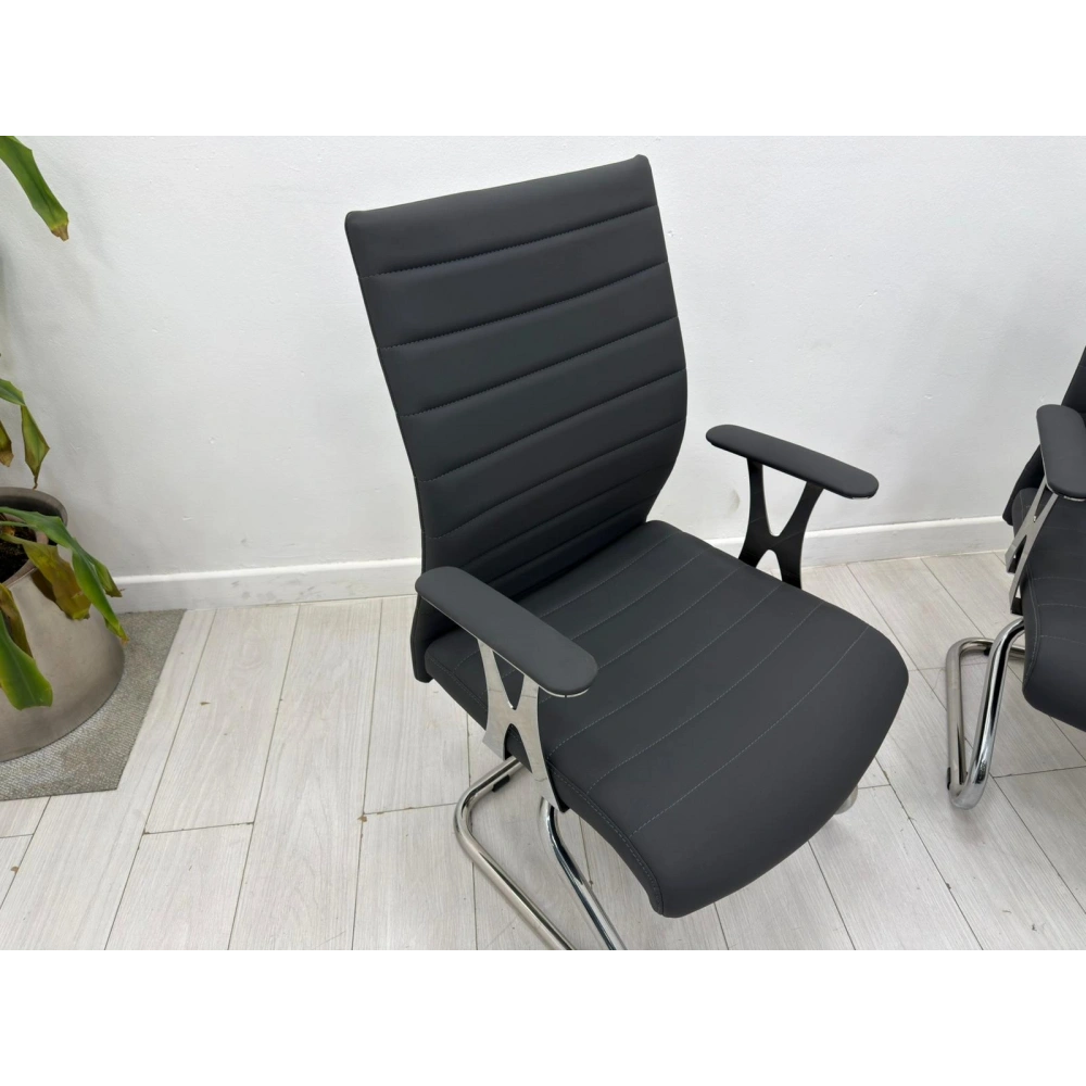 Deri Büro Bekleme Koltuğu Misafir Bekleme Koltuğu