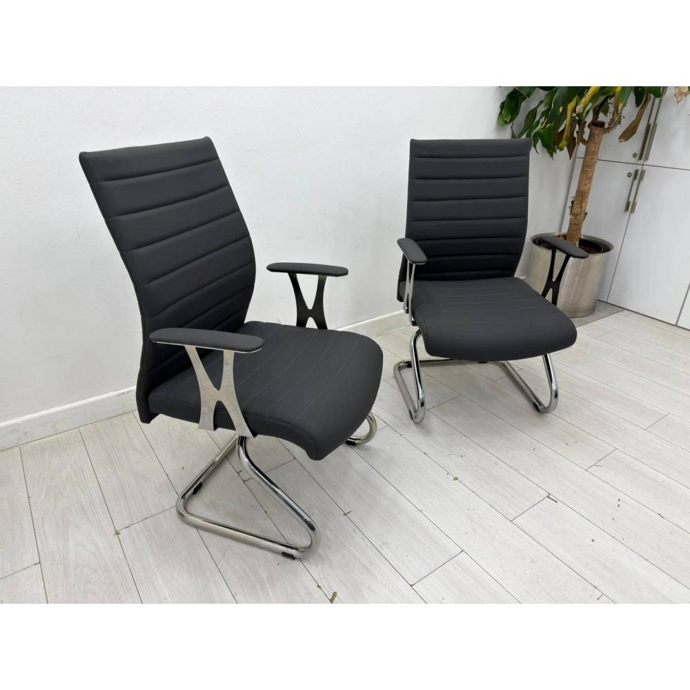 Deri Büro Bekleme Koltuğu Misafir Bekleme Koltuğu