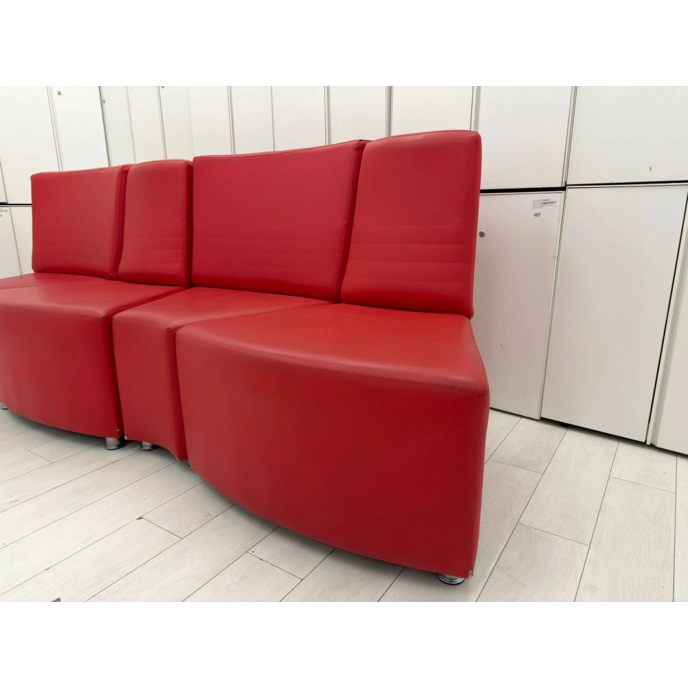 Deri Modüler Misafir Bekleme Koltuğu Lobi Koltuğu