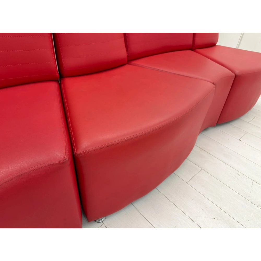 Deri Modüler Misafir Bekleme Koltuğu Lobi Koltuğu