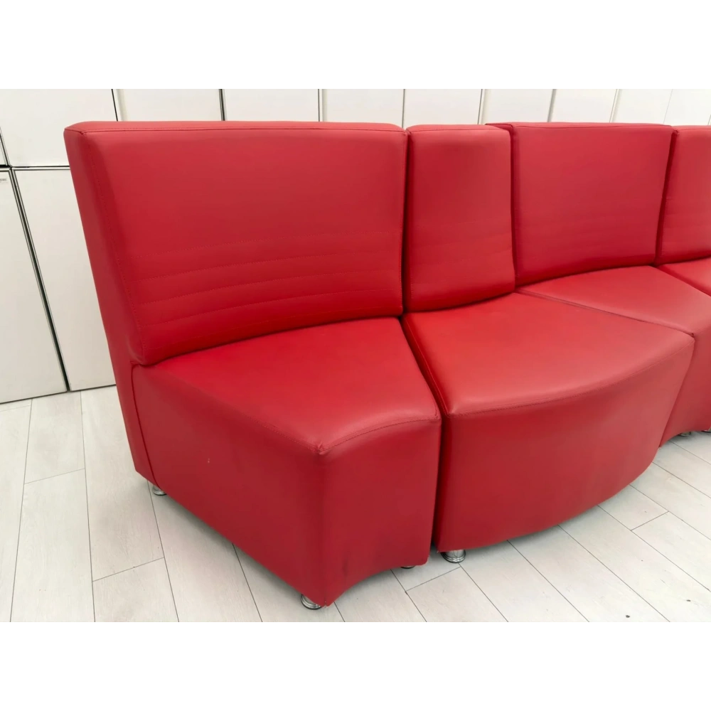 Deri Modüler Misafir Bekleme Koltuğu Lobi Koltuğu - M4236