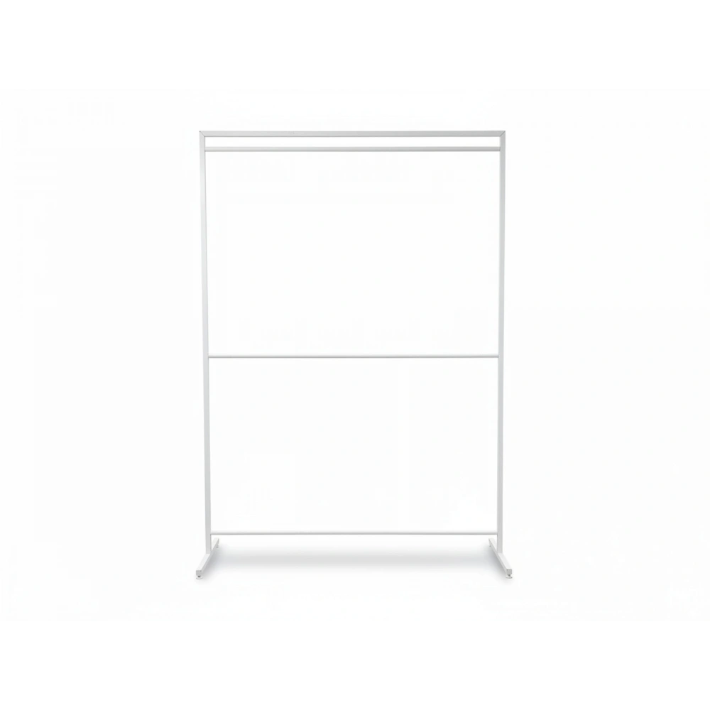 Dikdörtgen Beyaz Konfeksiyon Askısı Ayaklı Askılı