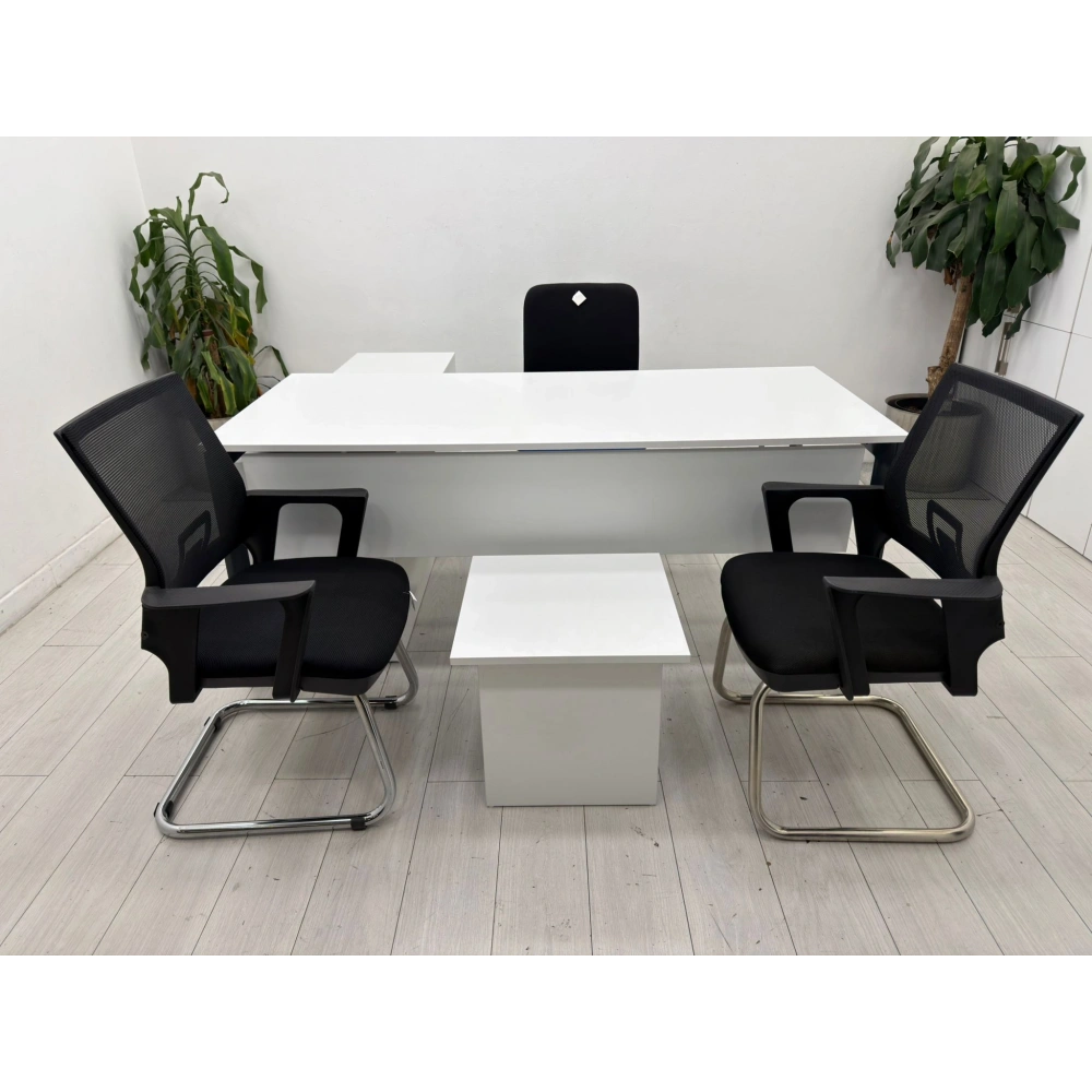Etajerli Yönetici Ofis Çalışma Masası Müdür Masası