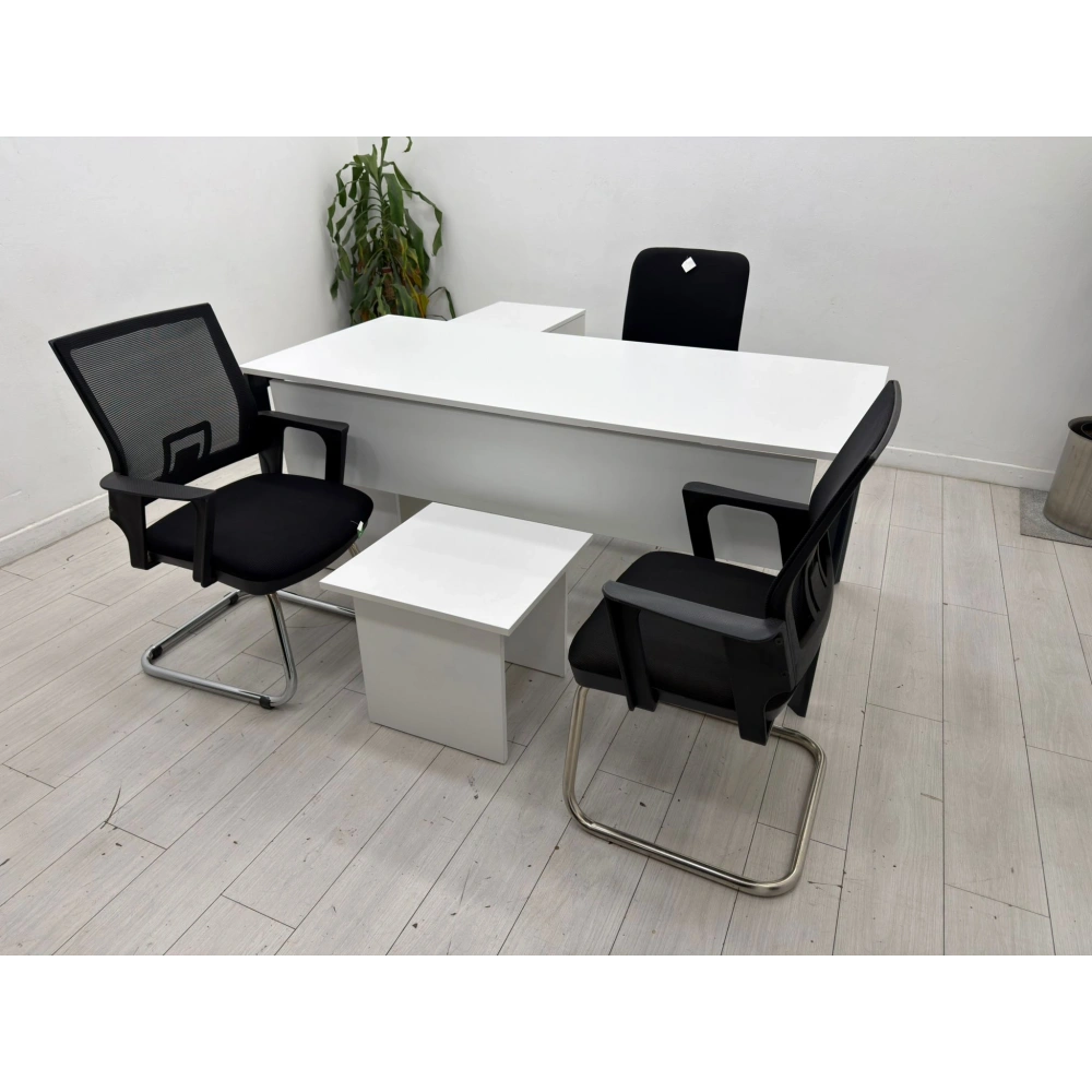 Etajerli Yönetici Ofis Çalışma Masası Müdür Masası