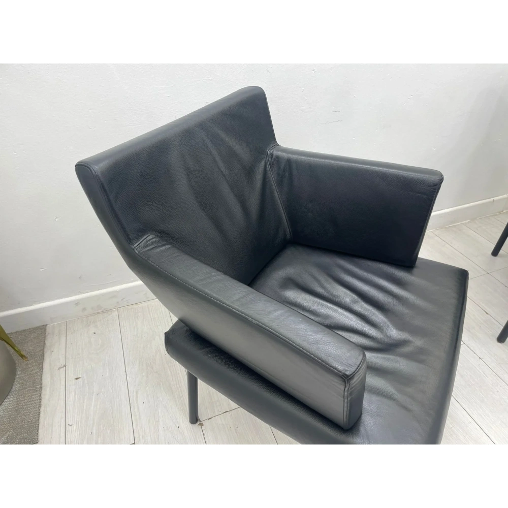 Gerçek Deri Misafir Tekli Bekleme Koltuğu - M4263