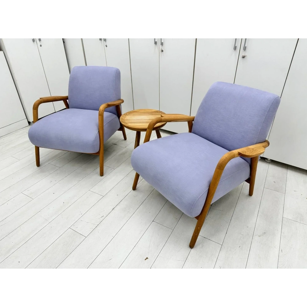 Hamm Design Masif Lila Berjer Bekleme Koltuğu - M2696