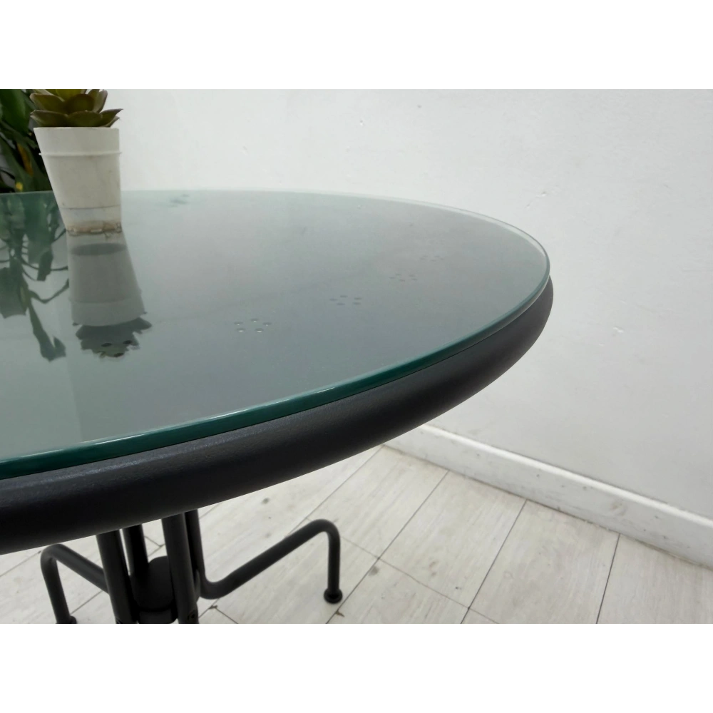 İkea Lackö Gri Balkon Masası Yuvarlak Masa