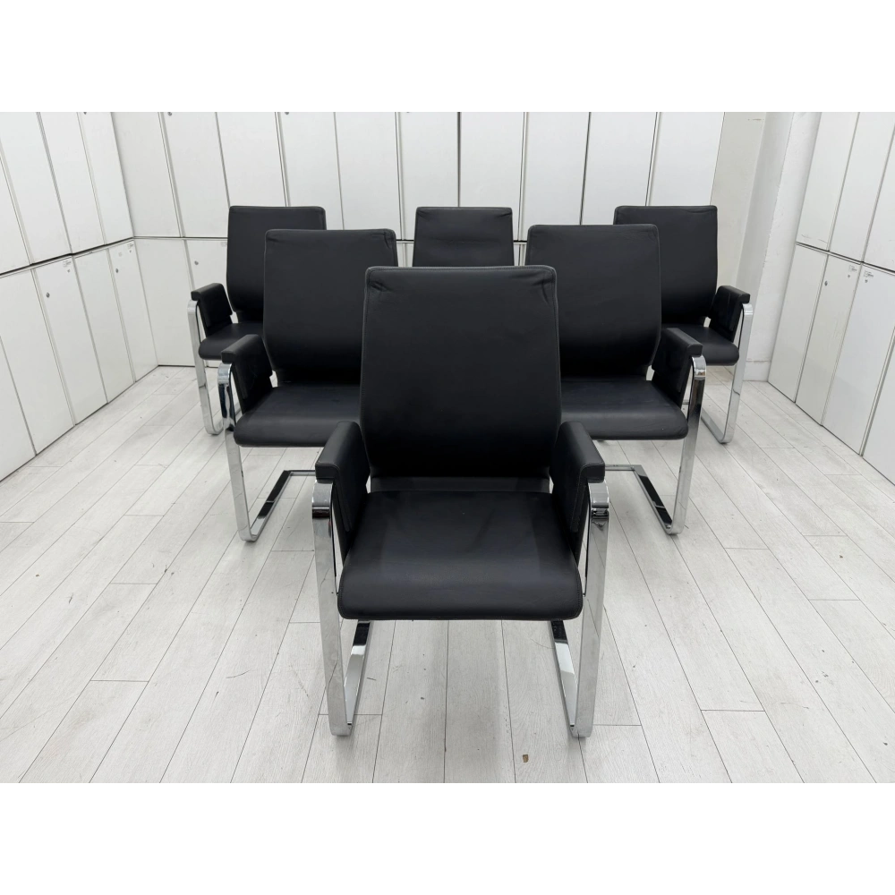 İnterstuhl Gerçek Deri Alman Bekleme Koltuğu