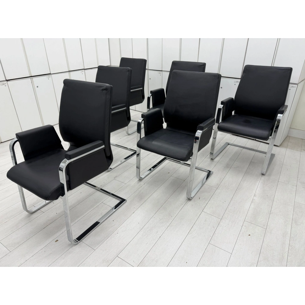 İnterstuhl Gerçek Deri Alman Bekleme Koltuğu