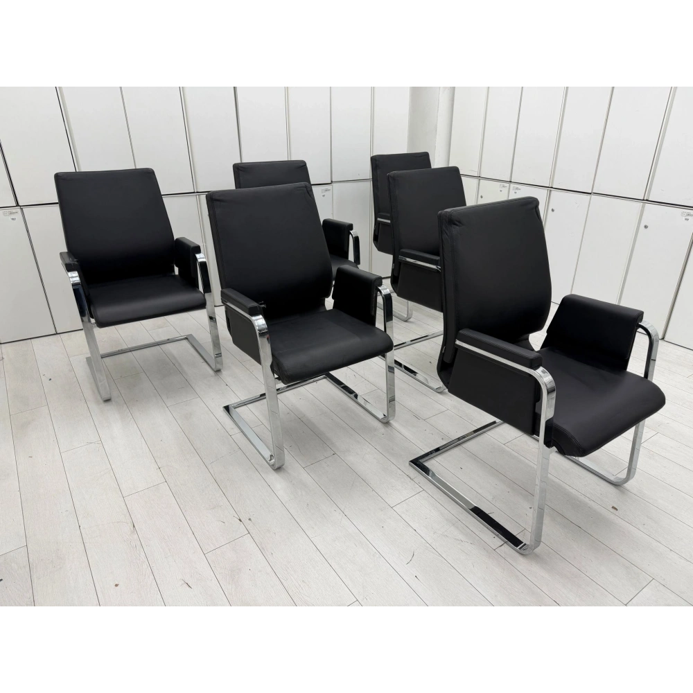 İnterstuhl Gerçek Deri Alman Bekleme Koltuğu