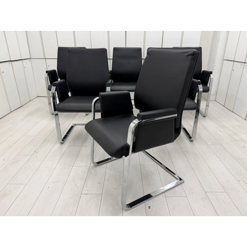 İnterstuhl Gerçek Deri Alman Bekleme Koltuğu