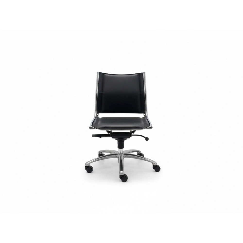 İthal Gerçek Deri Kolçaksız Çalışma Koltuğu