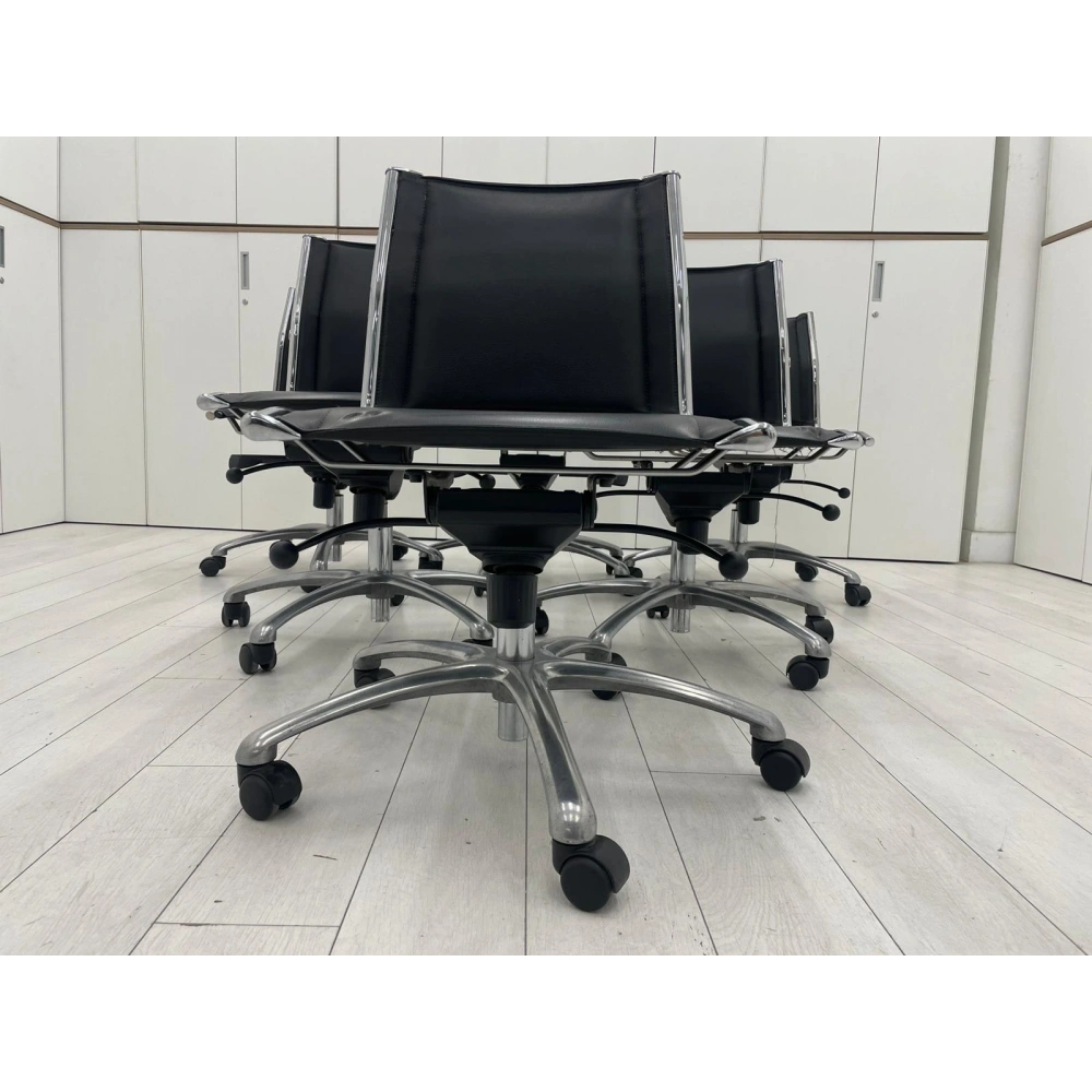 İthal Gerçek Deri Kolçaksız Çalışma Koltuğu