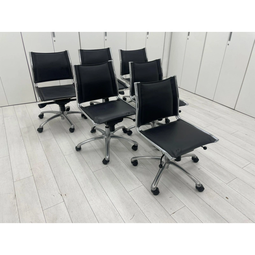 İthal Gerçek Deri Kolçaksız Çalışma Koltuğu