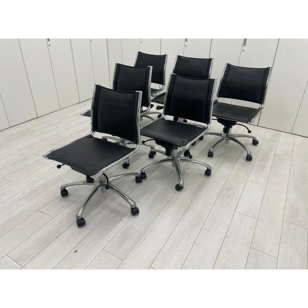 İthal Gerçek Deri Kolçaksız Çalışma Koltuğu