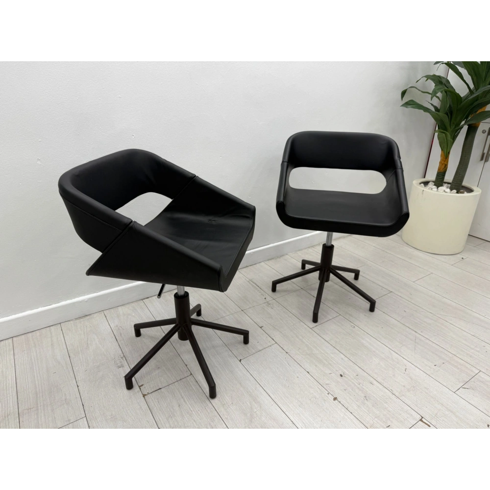 İthal Gerçek Hakiki Deri Misafir Bekleme Koltuğu