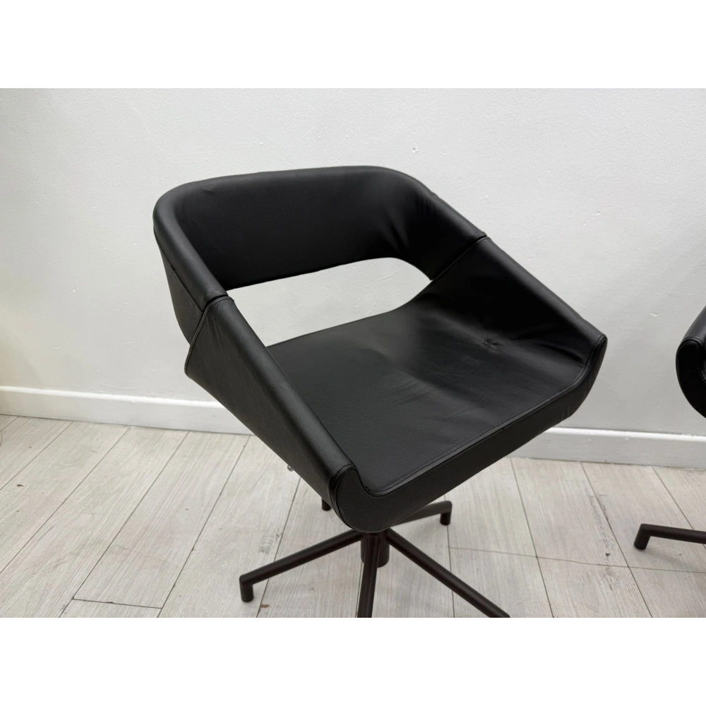 İthal Gerçek Hakiki Deri Misafir Bekleme Koltuğu