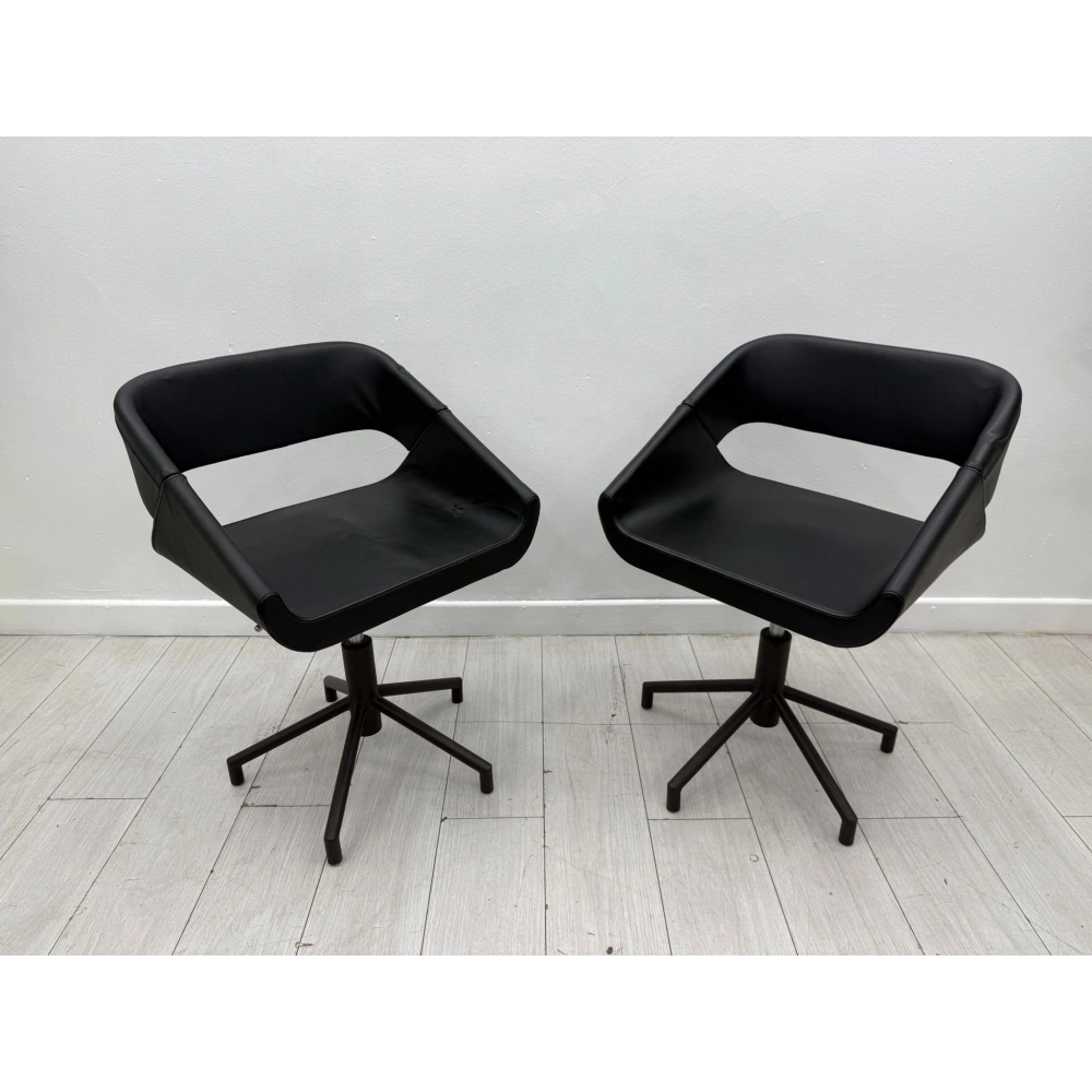 İthal Gerçek Hakiki Deri Misafir Bekleme Koltuğu