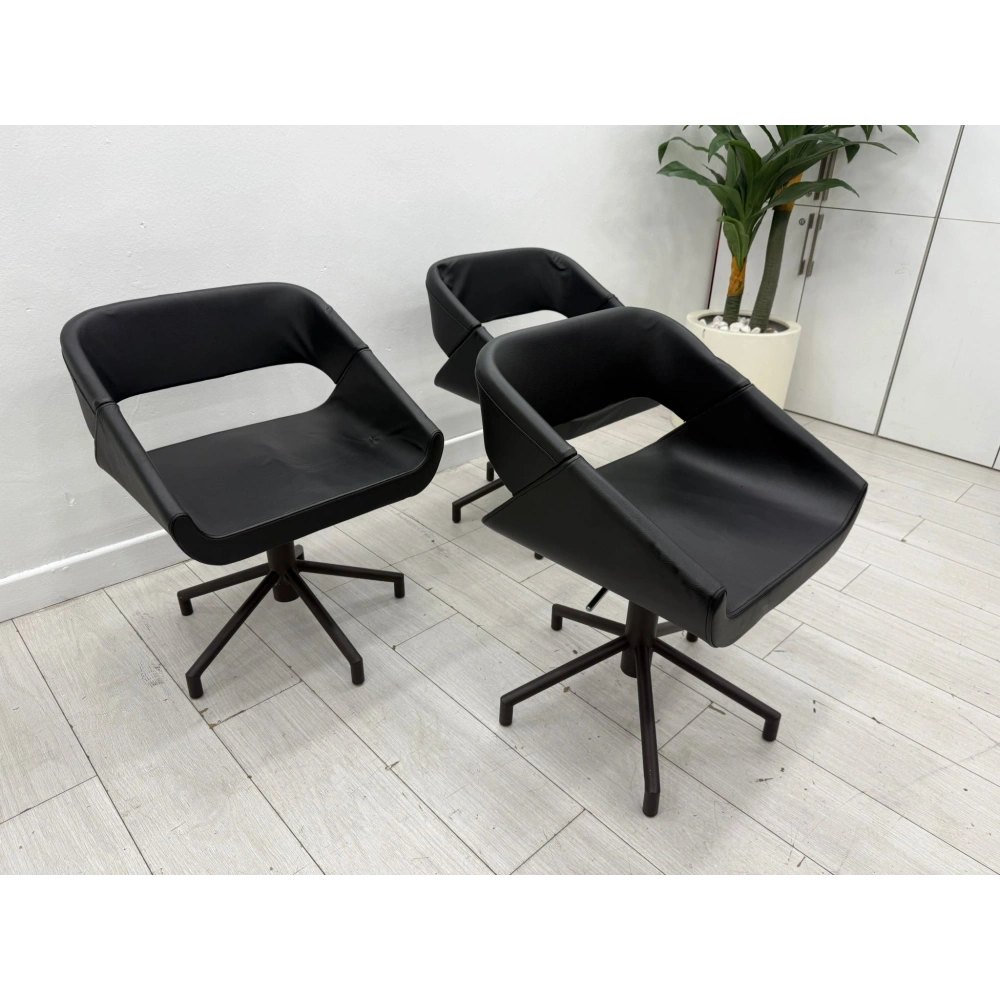 İthal Gerçek Hakiki Deri Misafir Bekleme Koltuğu