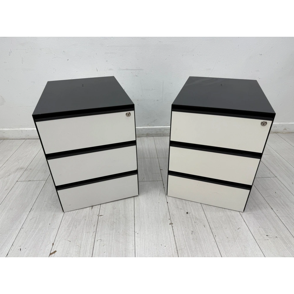 Koleksiyon 3 Çekmeceli Metal Beyaz Keson