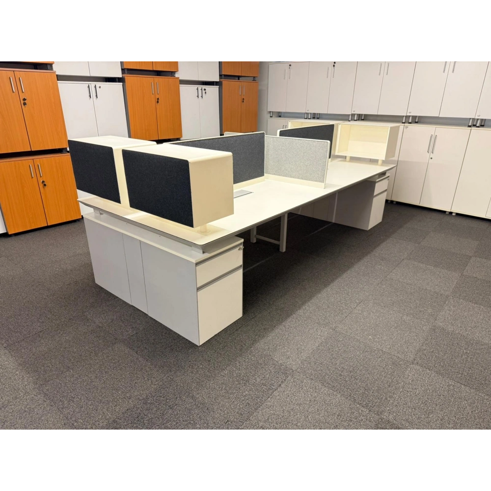 Koleksiyon 4 Lü Çoklu Çalışma Masası Workstation