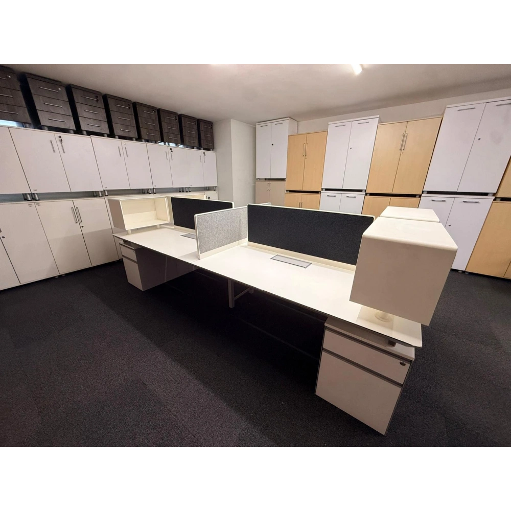 Koleksiyon 4 Lü Çoklu Çalışma Masası Workstation