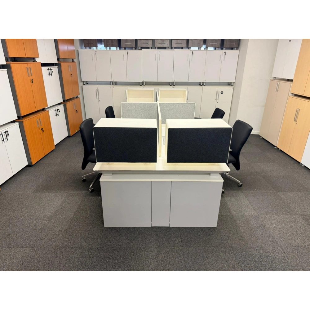 Koleksiyon 4 Lü Çoklu Çalışma Masası Workstation