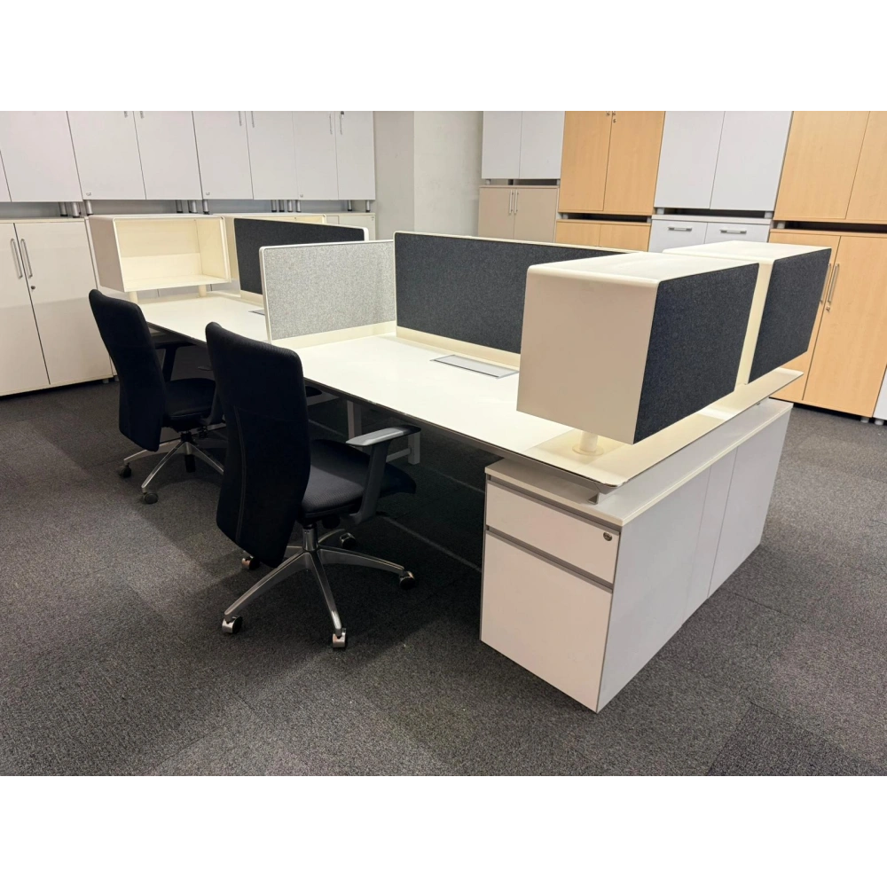 Koleksiyon 4 Lü Çoklu Çalışma Masası Workstation