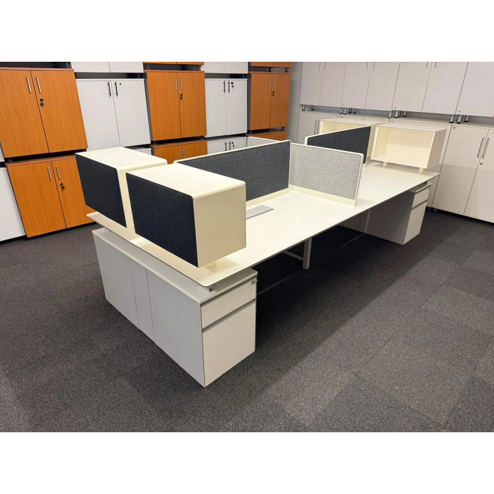 Koleksiyon 4 Lü Çoklu Çalışma Masası Workstation