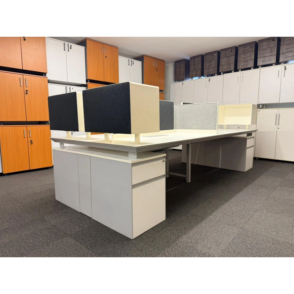 Koleksiyon 4 Lü Çoklu Çalışma Masası Workstation